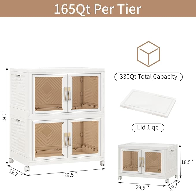 Large Stackable Storage Bins - Image 2