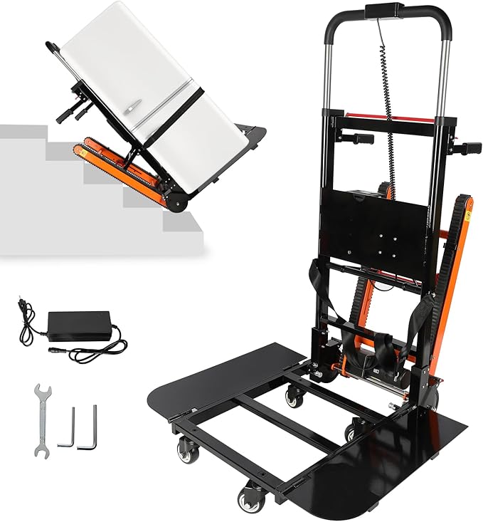 Electric Stair Climbing Dolly, 400lb Max Load Heavy Duty, Powered Stair Climber by RIOSOC