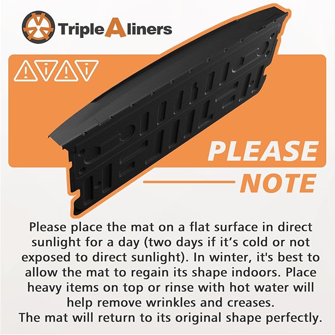TripleAliners Compatible with Ford F-150 F150 2021-2025 2026 Tailgate Mat with - Image 8