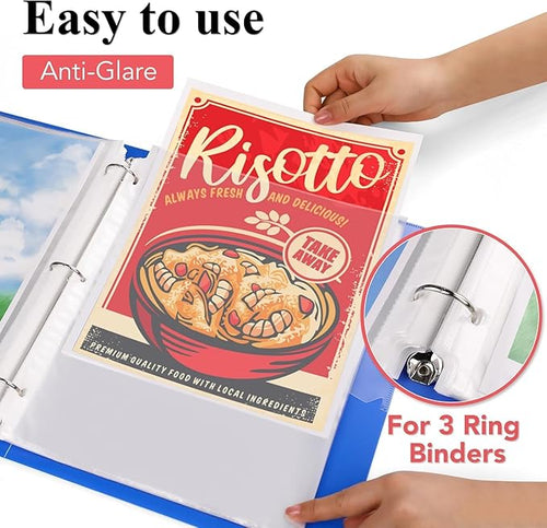 160 Pack Sheet Protectors 8.5 x 11 inch Clear Page Protectors - Image 2