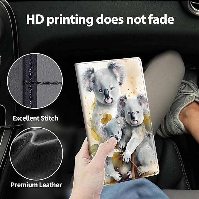 Car Registration and Insurance Holder, Leather Car Glove Box Organizer - Image 4