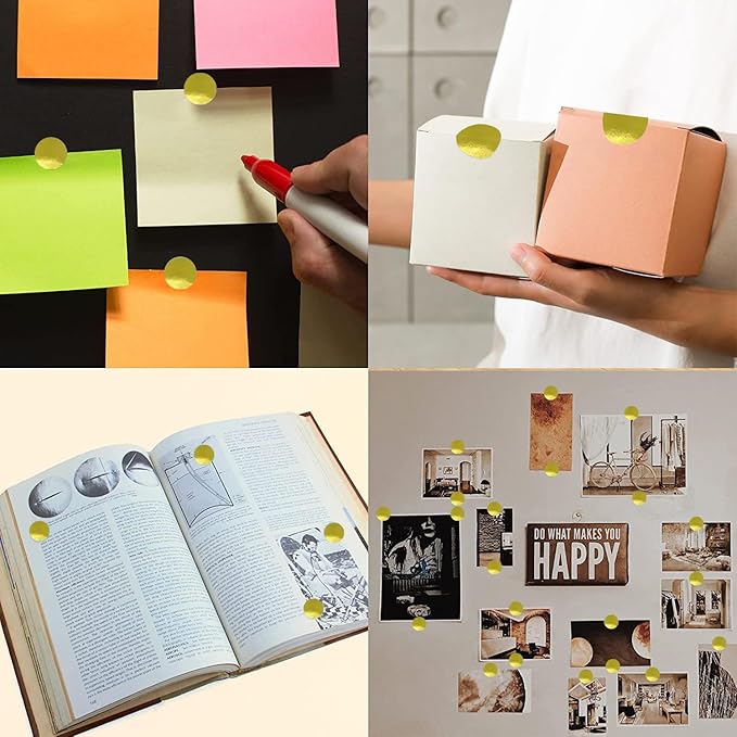 SHYGO® 1“ Gold Circle Dot Stickers Color Coding Labels - Image 6