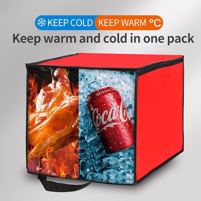 Bodaon Insulated Pizza Delivery Bag, Commercial Delivery Bag, Food Warmers - Image 3