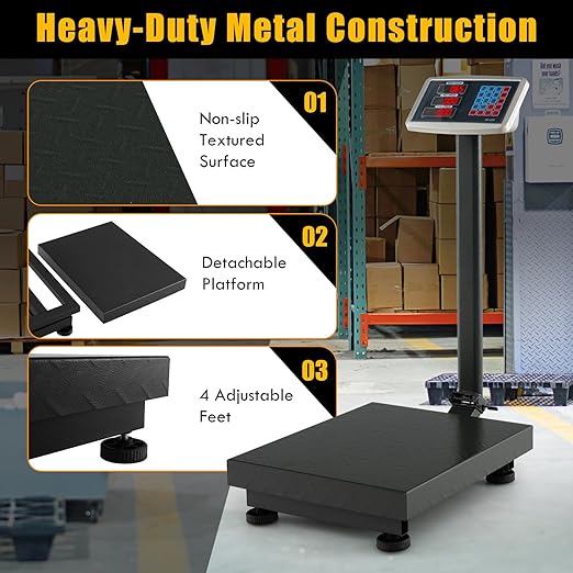 Giantex 660lbs Weight Computing Digital Scale Floor Platform Scale - Image 6