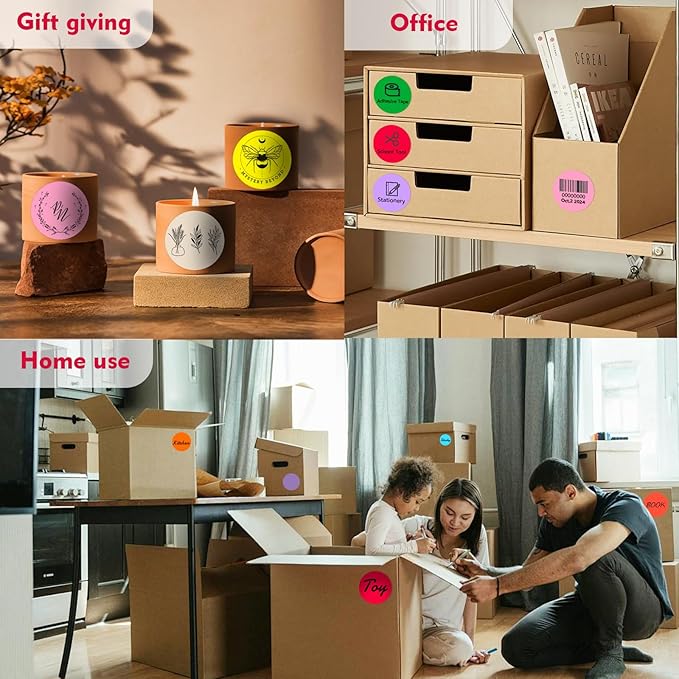 3 x 3Inch Round Color Coding Labels Circle Thermal Labels Printable Waterproof - Image 6