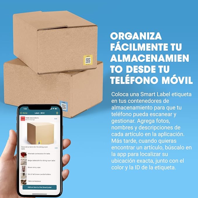 SmartLabels – Etiquetas QR en Español | Paquete de 48 | Etiquetas QR Multicolor - Image 2