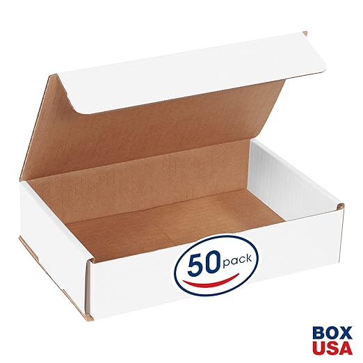 BOX USA Shipping Boxes Small 9"L x 6"W x 2"H, Moving and Storage - Image 2