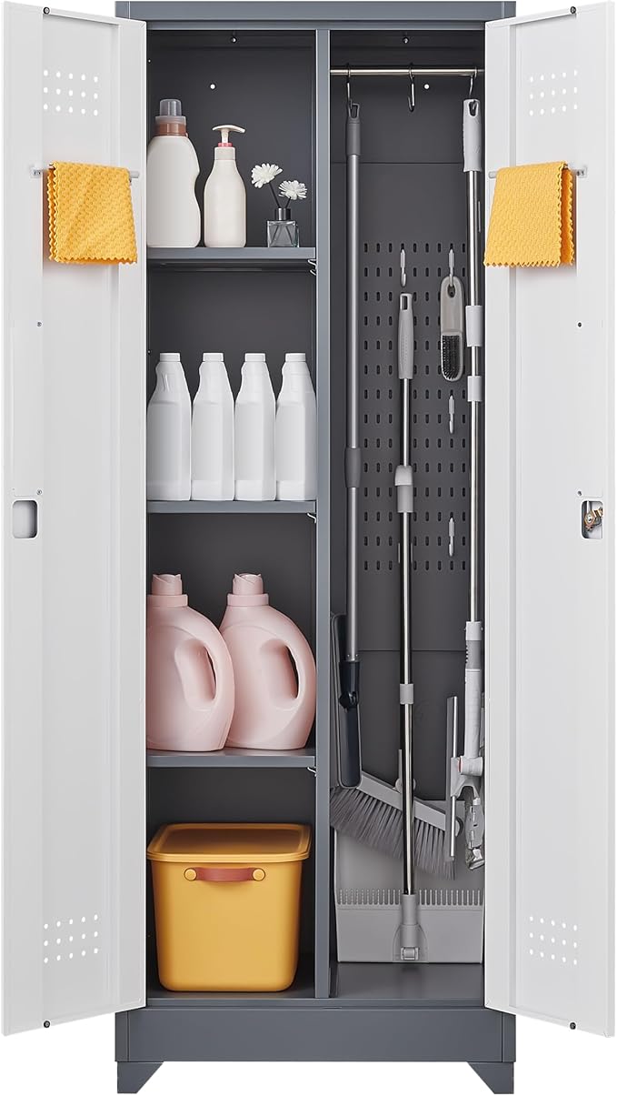 FLEXIMOUNTS 65'' Tall Metal Storage Cabinet by FLEXIMOUNTS