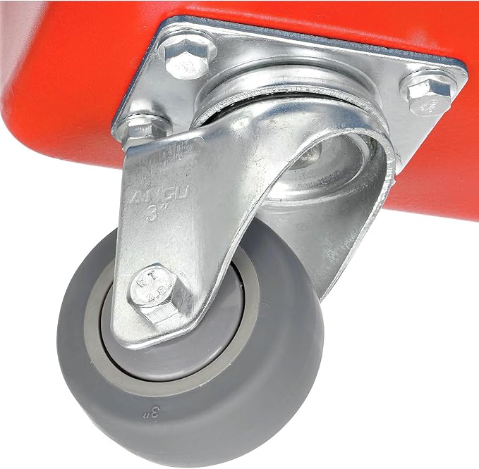 Global Industrial 6 Bushel Plastic Bulk Box Truck, Direct Mount Base, 500 lbs. - Image 6