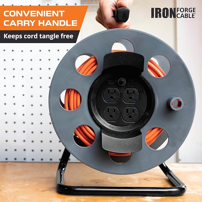 IRON FORGE CABLE 75 Ft Extension Cord Reel - Image 5