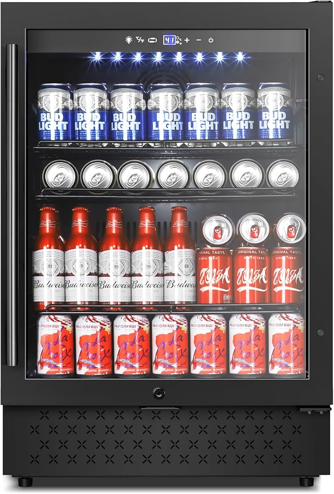 Tylza Beverage Refrigerator 24 Inch, Under Counter/Freestanding Drink Fridge by TYLZA