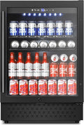 Tylza Beverage Refrigerator 24 Inch, Under Counter/Freestanding Drink Fridge by TYLZA