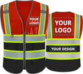 BeautyWill Custom Logo Safety Vest Class 2 High Visibility Reflective Vest by BeautyWill