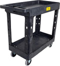 550lb Capacity Heavy Duty Plastic Utility Cart 34-1/2" L x 16-3/4" W by PakeHandlingTools