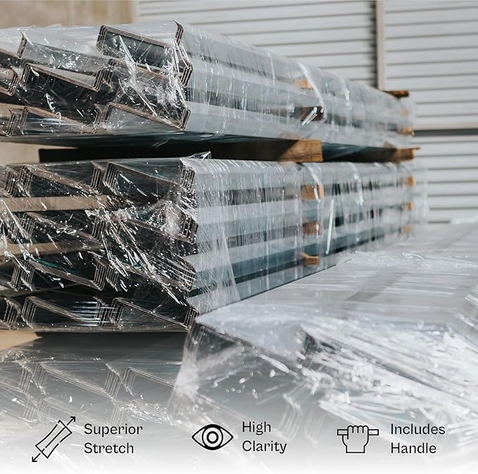 PSBM 12 Rolls 4 Inch x 1000 Feet 90 Gauge Mini Stretch Film/Wrap - Image 7