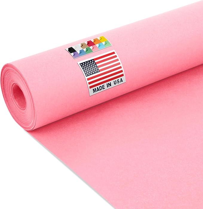 USA Made 24" x 1200" Pink Kraft Paper Roll, 45 lbs Thickness, American Quality by Paclord