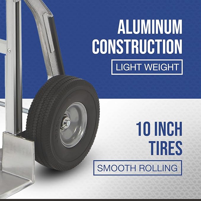 Strongway Continuous Handle Aluminum Hand Truck/Stair Skid Moving Dolly - Image 4