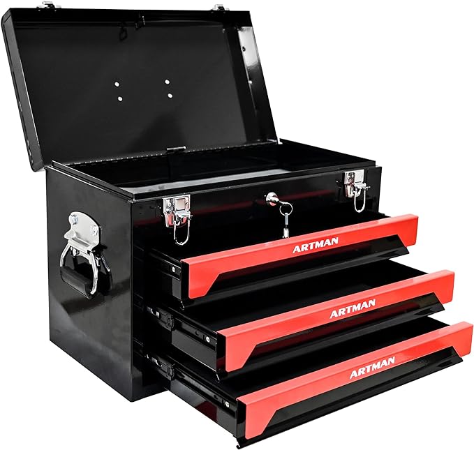 3 Drawers Metal Tool Box - Image 9
