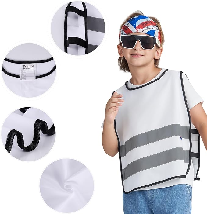 A-SAFETY Kids High Vis Reflective construction Safety vest customized LOGO - Image 2