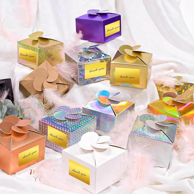 3x2 Inch Holographic Thermal Labels, Rainbow Glitter Stickers - Image 5