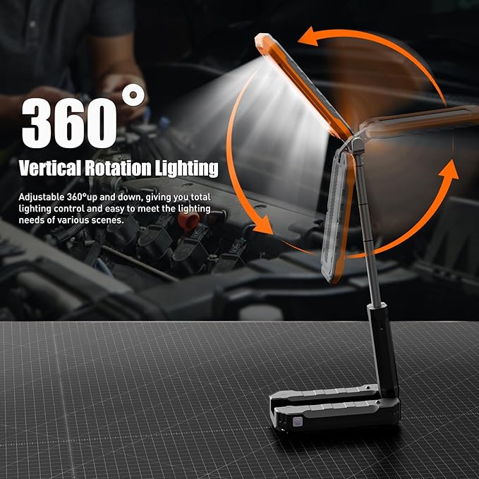 Rechargeable Work Light, 7000mAh LED Work Light - Image 2