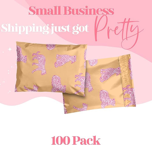 14.5x19 Designer Poly Mailer 100 Pack Heavy Duty Waterproof Self Seal Shipping - Image 2
