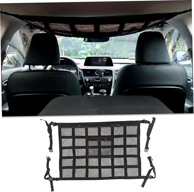 Car Ceiling Cargo Net 31.5x21.2in Secure and Reliable Ceiling Cargo Net - Image 3