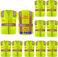 BeautyWill 10/20 Pack Custom Logo Safety Vest, Bulk High Visibility Class 2 by BeautyWill