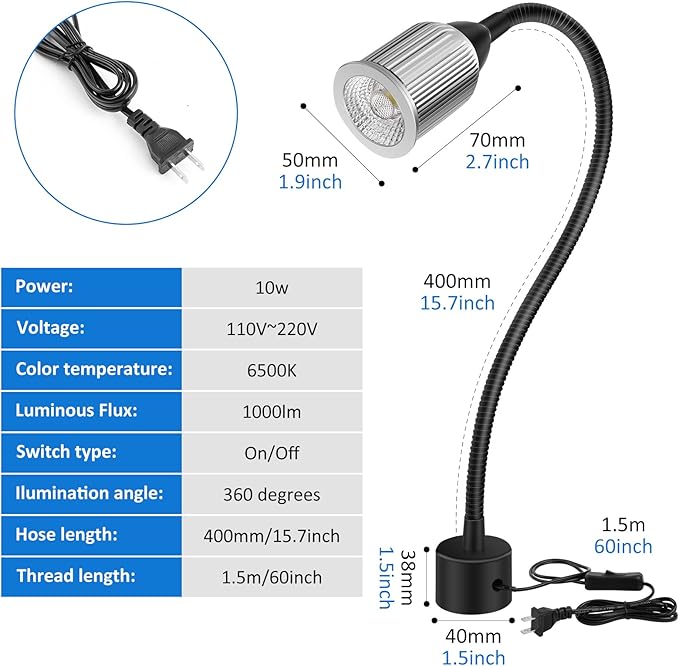 10W Magnetic Machine LED Work Light - Image 8