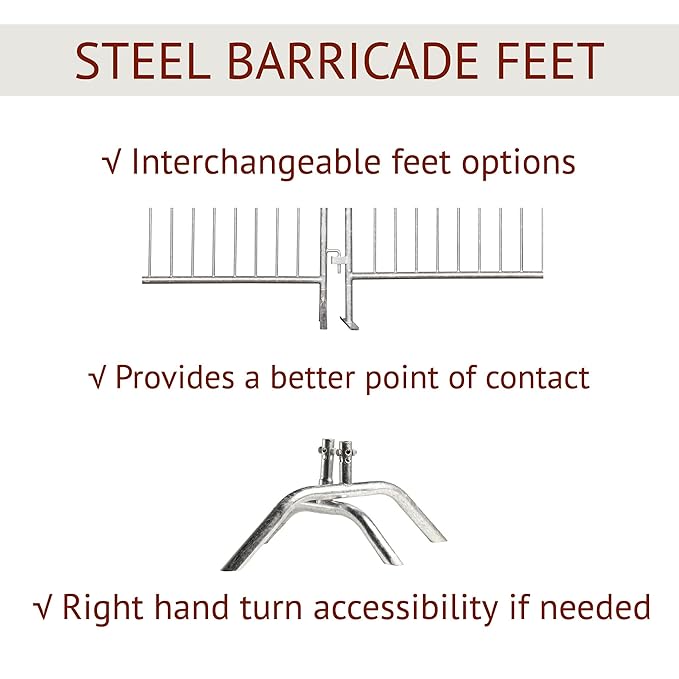 Trafford Industrial Angry Bull Barricades Metal Interlocking Steel Barricade - Image 5