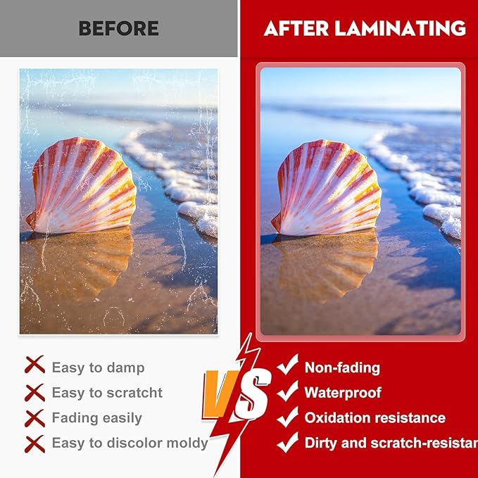 CAREGY 520 Pack Laminating Sheets, Thermal Laminating Plastic Paper Laminator - Image 6
