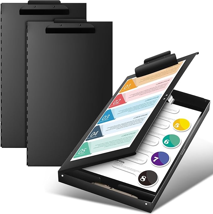 2 Pcs 11 x 17 Inch Aluminum Clipboard by Chivertion