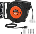 Retractable Extension Cord Reel, 40 FT Heavy Duty Power Cord, 12AWG/3C SJTOW by Wilawels
