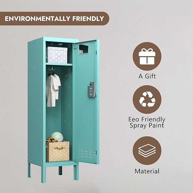 Metal Kids Locker, Metal Cabinet Storage Lockers, Lockable - Image 6
