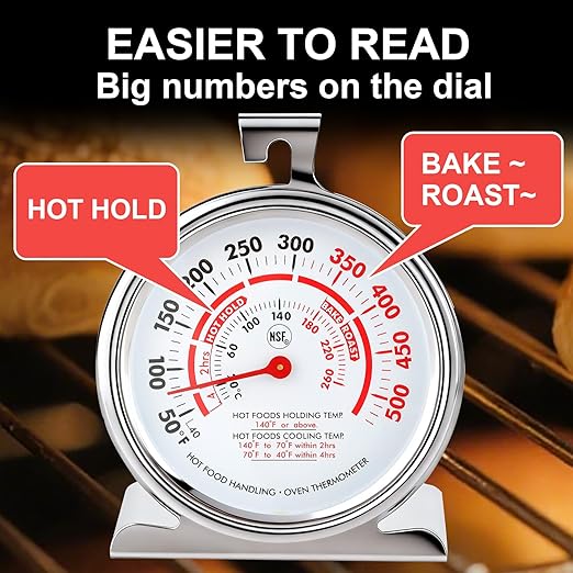 CloudHand Oven Thermometer for Gas/Electric Oven, Oven Temperature Gauge - Image 6