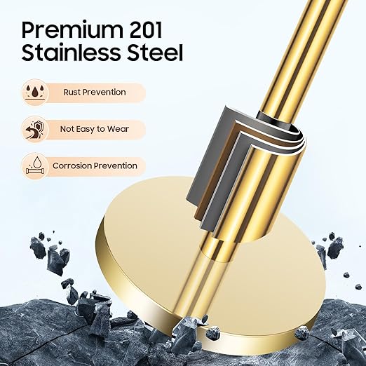 Red-Gold Stanchions Posts, 6 Packs Stanchion Set Crowd Control Barriers - Image 7