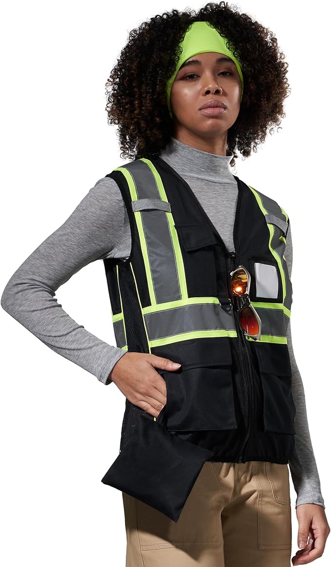 AYKRM Custom Logo Personalised Printed High Visibility Reflective 2 two tone - Image 3