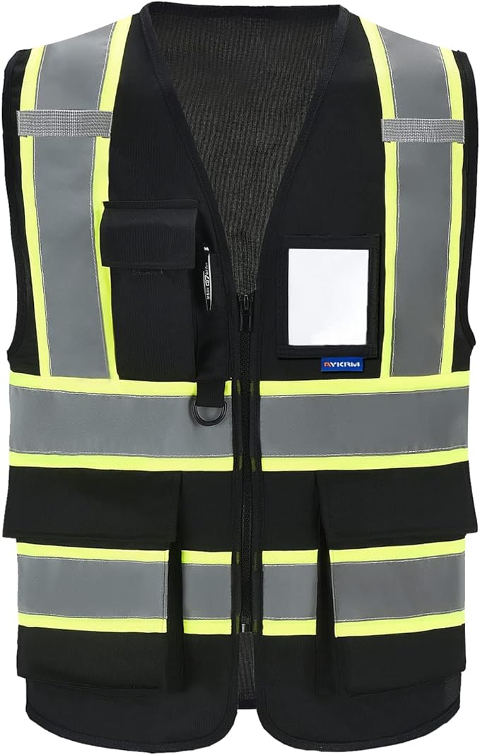 AYKRM 11 color High Vis Reflective Safety Vest by AYKRM
