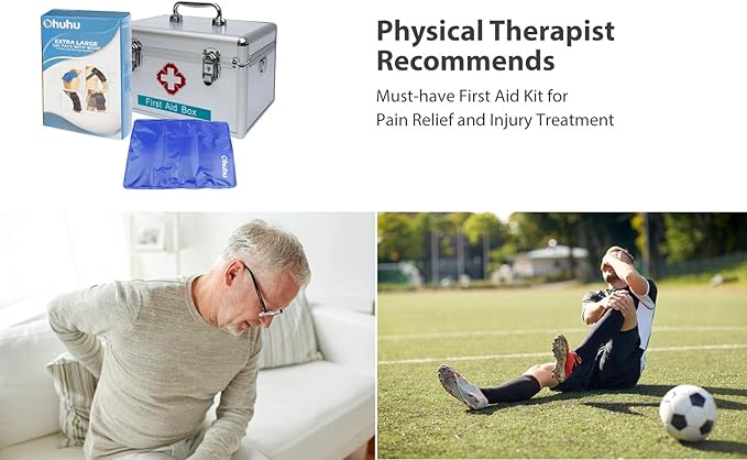 Ice Packs for Injuries 14" X 11": Ohuhu Hot Cold Gel Ice Pack X-Large Reusable - Image 8