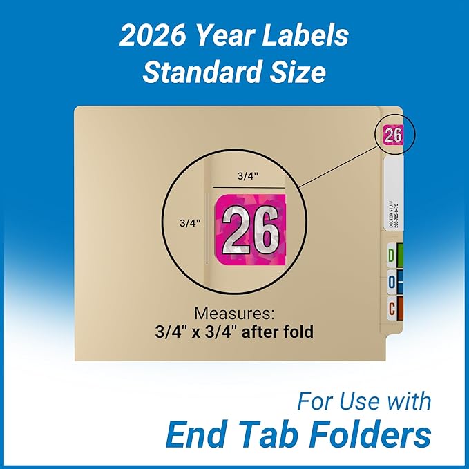 2026 Year Stickers, Doctor Stuff 2026 Chart Stickers, Holographic Fuchsia - Image 3