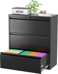 Superday Filing Cabinet Lateral File Cabinet 3 Drawer, Locking Metal Office by SuperdayMetalFurniture