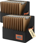 Qozary Clipboard Holder for Classroom-2 Pack Foldable Clip Board Storage by Qozary