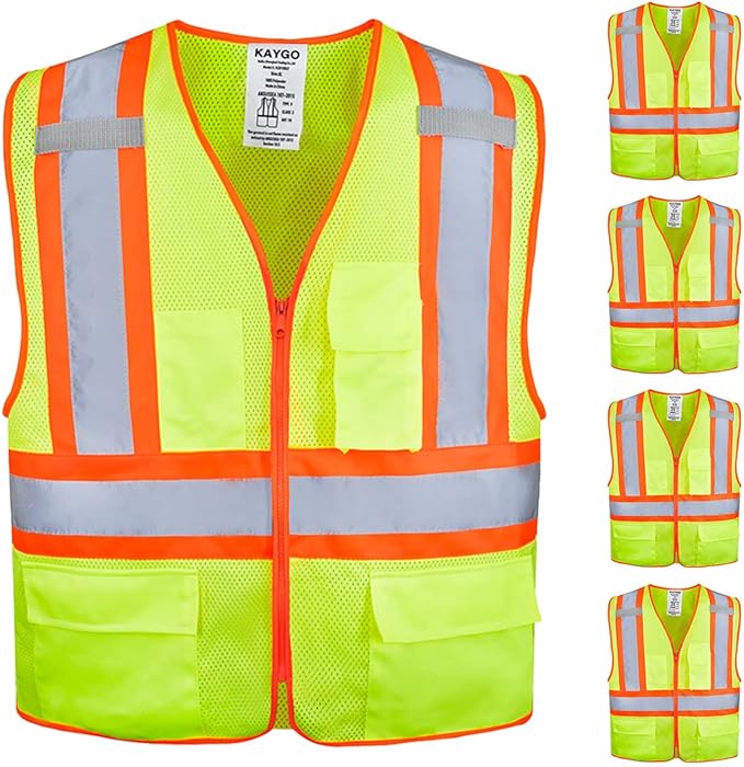 KAYGO Safety Vest with Pockets by KAYGO