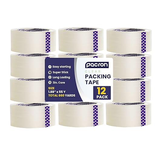 Clear Packing Tape by Pacron