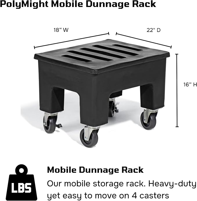 PolyMight Mobile Heavy-Duty Poly Dunnage Rack - Image 2