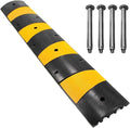 6 Feet Rubber Speed Bumps 1 Pack 2 Channel 27000Lbs Load Capacity 72" Traffic by ScinoTec