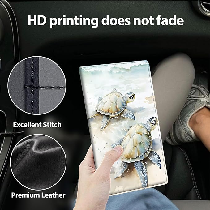 Car Registration and Insurance Holder, Leather Car Glove Box Organizer - Image 4