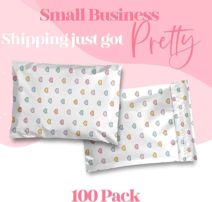 14.5x19 Designer Poly Mailer 100 Pack Heavy Duty Waterproof Self Seal Shipping - Image 2