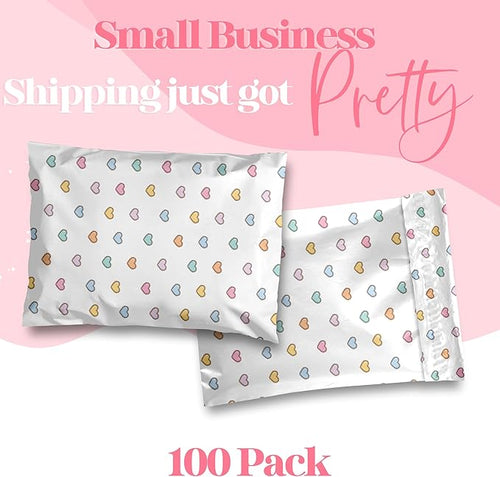 14.5x19 Designer Poly Mailer 100 Pack Heavy Duty Waterproof Self Seal Shipping - Image 2
