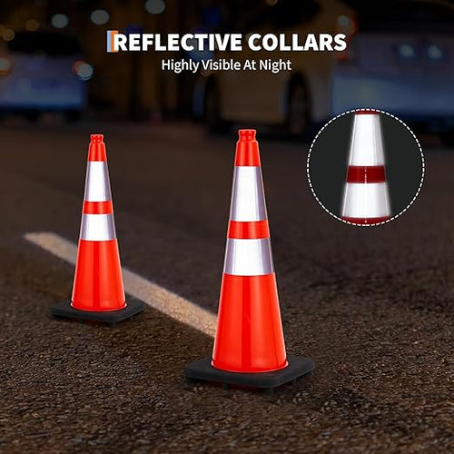 10 Pack 28 Inch Traffic Safety Cones - Image 2